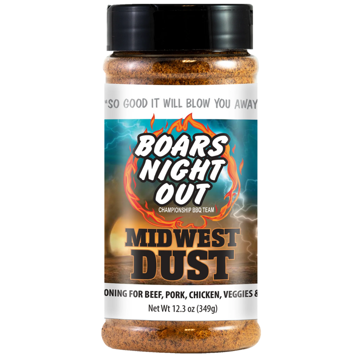 Boar's Night Out Midwest Dust BBQ Rub 12.3 oz - BBQRubs