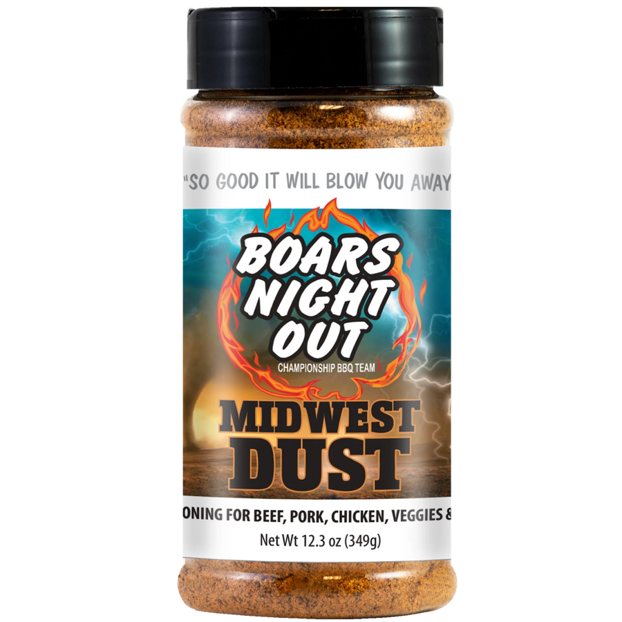 Boar's Night Out Midwest Dust BBQ Rub 12.3 oz - BBQRubs