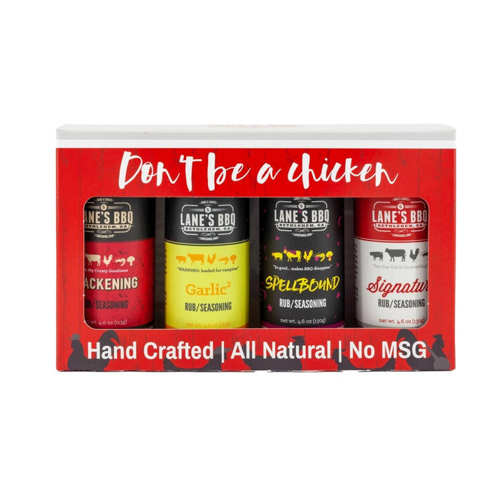 Don't be a Chicken (4 Pack) Lanes BBQ Rub Gift Set - BBQRubs