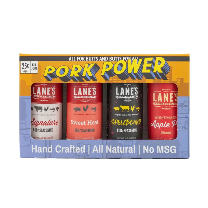 Pork Power (4 Pack) Lanes BBQ Rub Gift Set - BBQRubs