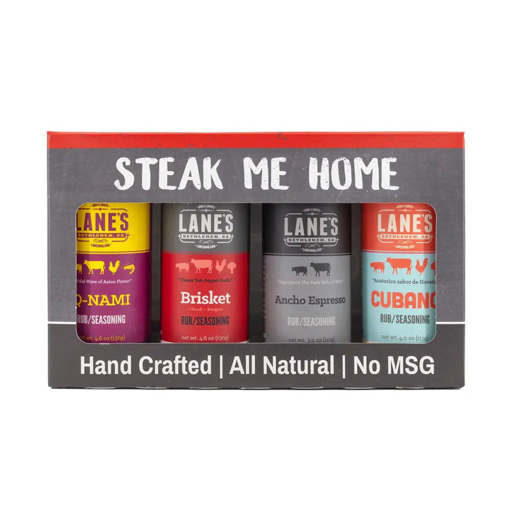 Steak Me Home (4 Pack) Lanes BBQ Rub Gift Set - BBQRubs