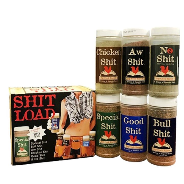 The Shit Load - Big Six Box Seasoning & Rubs - 6 x 13oz shaker - BBQRubs.com