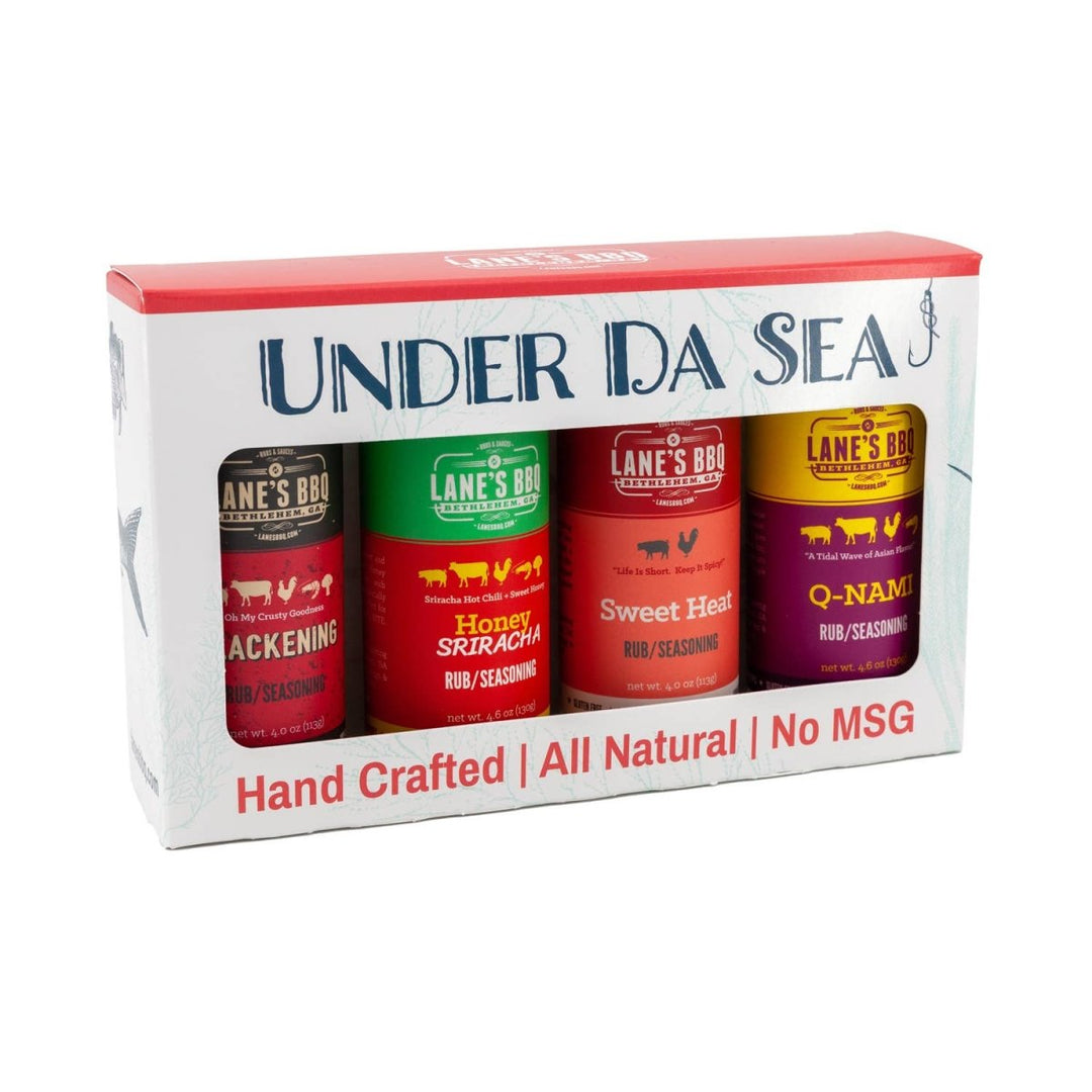 Under Da Sea (4 Pack) Lanes BBQ Rub Gift Set - BBQRubs