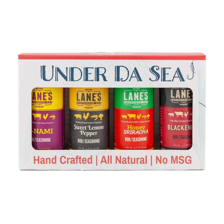 Under Da Sea (4 Pack) Lanes BBQ Rub Gift Set - BBQRubs